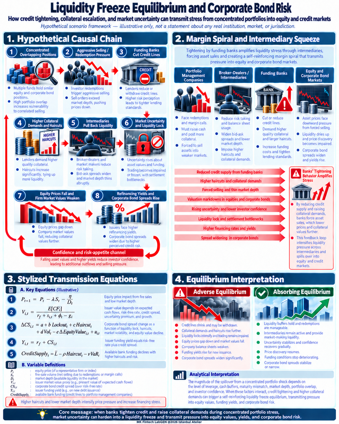 Liquidity freeze and corporate bond risk poster